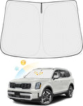 Windshield Sun Shade for 2020-2025 2026 Kia Telluride Accessories Thicken by Canvcle