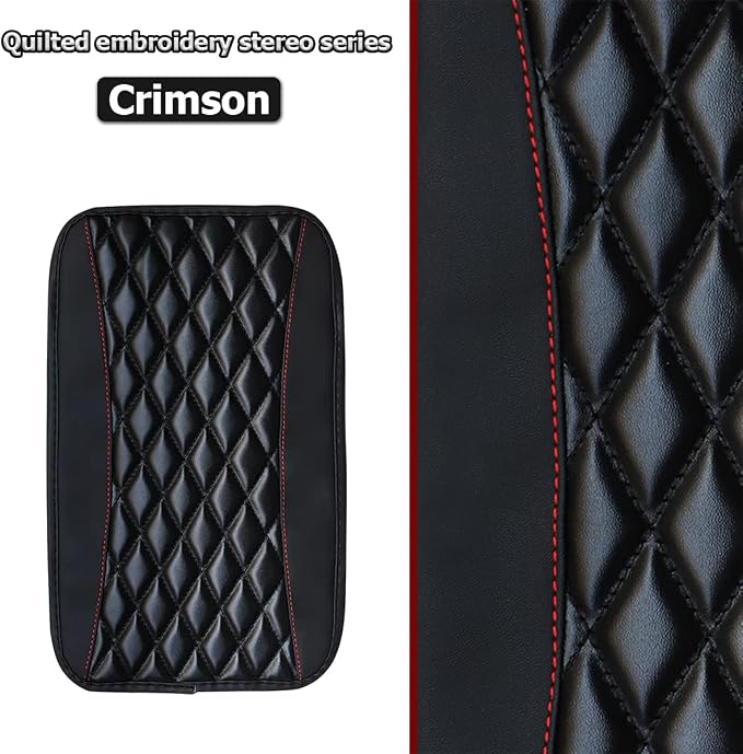 Car Center Console Cushion Pad, Universal Leather Waterproof Armrest Seat Box - Image 3