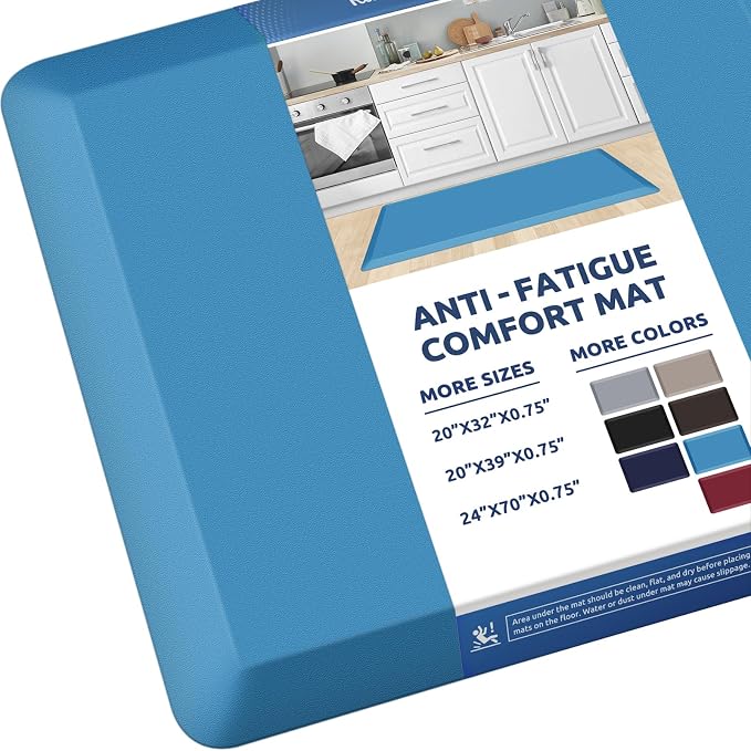 KitchenClouds Kitchen Mat Cushioned Anti Fatigue Rug 20"x39" Waterproof by KitchenClouds