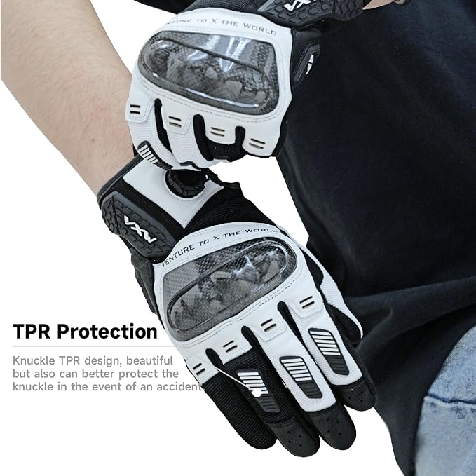 VXW High Protection Motorcycle Gloves - Image 4