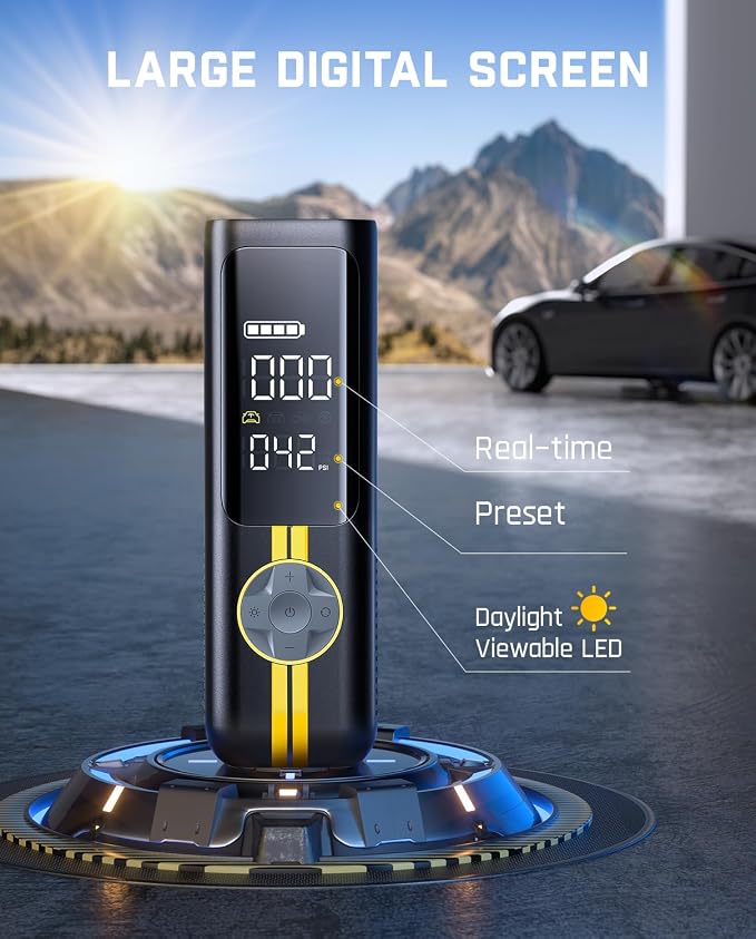 Fanttik X8 APEX EV Tire Inflator Portable Air Pump, 2X Faster Inflation - Image 7