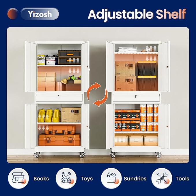 Yizosh Metal Garage Storage Cabinet - Image 5