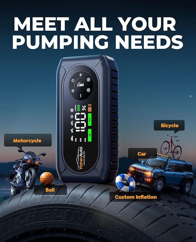 YaberAuto 9-in-1 Jump Starter - Image 7