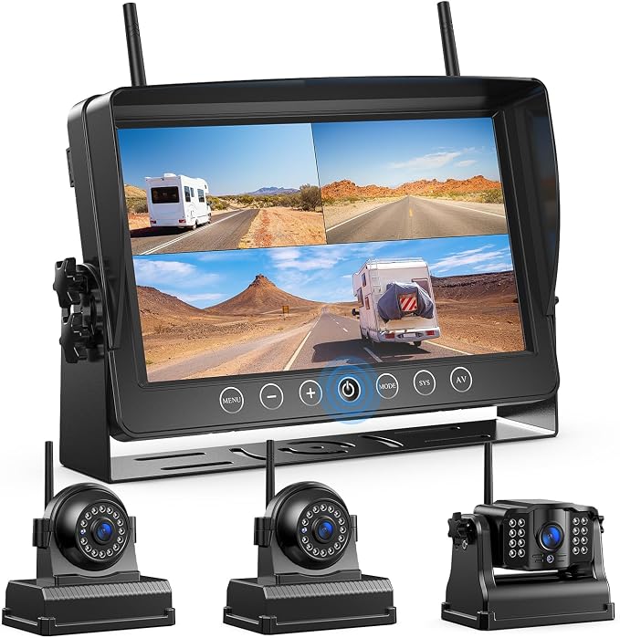 Fookoo 1080P 9" Magnetic Wireless Backup Camera, HD 9" IPS Monitor, by FOOKOO
