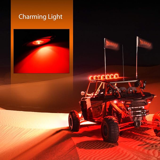 Nilight LED Rock Light 4PCS Underglow Wheel Well Pods Waterproof Exterior - Image 7