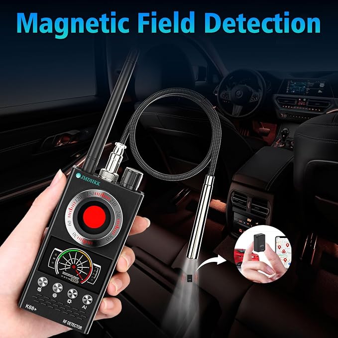 JMDHKK Hidden Camera Detector & Bug Detector – Magnetic Tracker & Wireless - Image 3