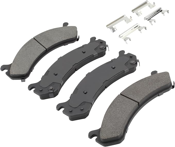 Premium Semi-Metallic Front Brake Pads Compatible - Image 2