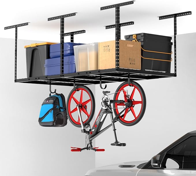 Heavy-Duty 3x8 Overhead Garage Storage Rack - Image 2