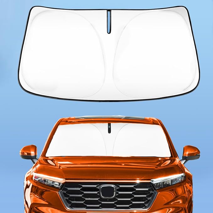 Car Windshield Sun Shade for Honda CRV 2023 2024 2025 2026, 4-Layer Front by ZOIBVCARSUNSHADE