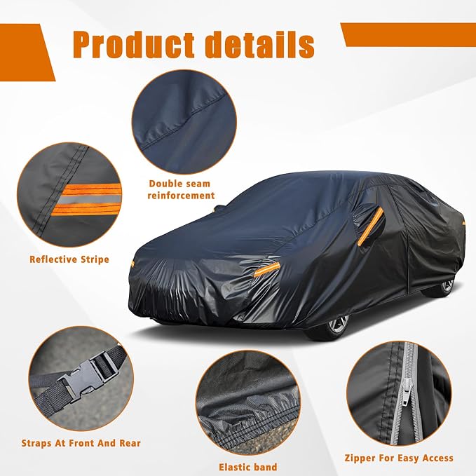 Kayme 7 Layers Car Cover Custom Fit - Image 5