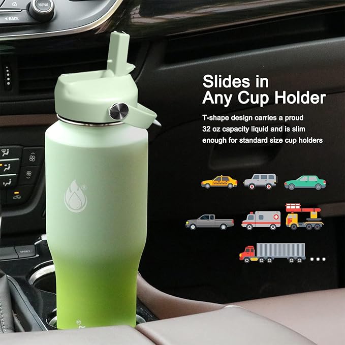 SENDESTAR 32oz Water Bottle Wide Mouth Stainless Steel Vacuum Insulated Double - Image 3