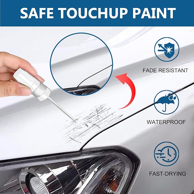 Mineral White Touch Up Paint for BMW-Exact Match 2 in 1 touchup Paint Pen for - Image 2