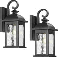 FEMILA 2 Packs Outdoor Waterproof Wall Lights Fixture, Anti-Rust Matte Black by FEMILA