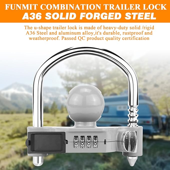 Funmit Trailer Lock Universal Hitch Lock - Image 4