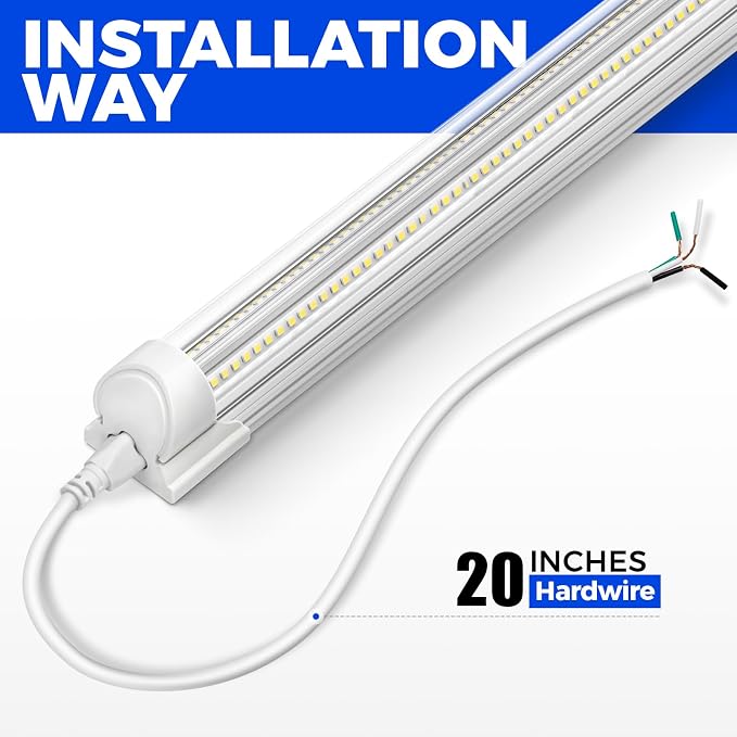Barrina 8FT LED Shop Light Fixtures 100W, 15000LM 6500K Super Bright White - Image 7