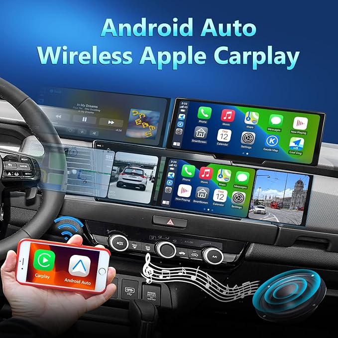 Portable Carplay Screen for Car, 9.28" HD Carplay and Android Auto Screen - Image 2