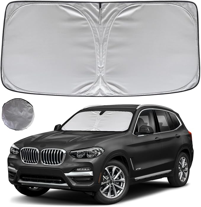 KAYZT Windshield Sun Shade for 2018-2025 BMW X3 Foldable Sunshade SUV Front by KAYZT