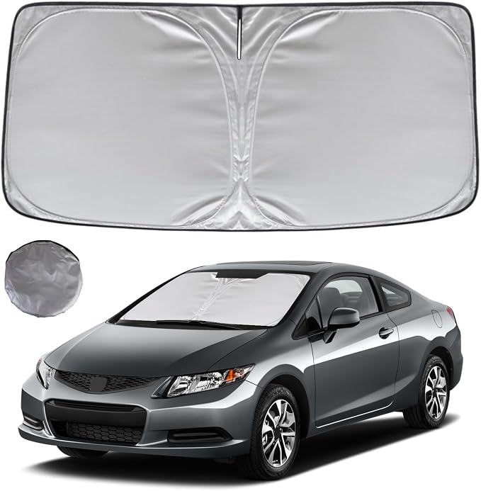KAYZT Windshield Sun Shade for 2012-2015 Honda Civic Foldable Sunshade Front by KAYZT