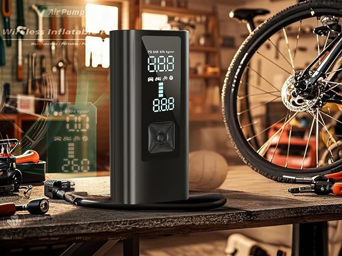 Portable Cordless Tire Inflator Air Compressor Pump - Image 7