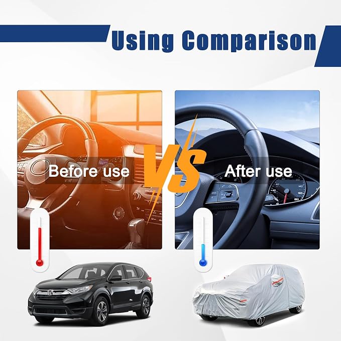 Kayme 6 Layers SUV Car Cover Custom Fit - Image 4