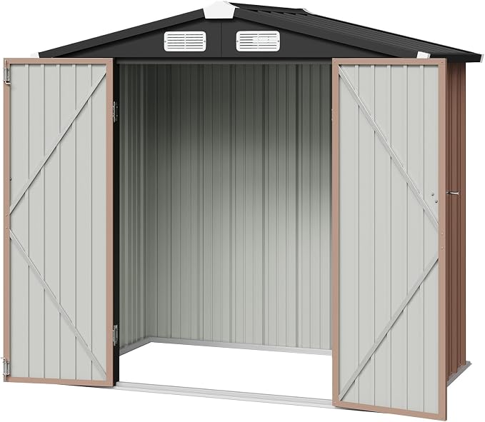 Aoxun 6x3.9 FT Shed Metal Outdoor Storage Shed Garden Shed - Image 9