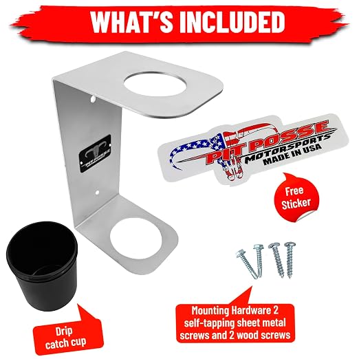 Pit Posse PP3364 Aluminum Oil Funnel Holder Storage Rack - Image 6