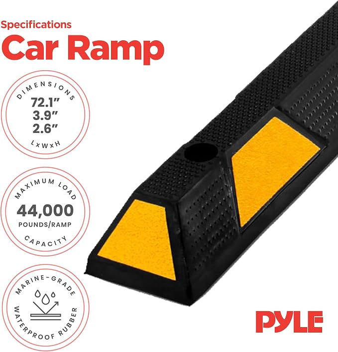 PYLE Curb Parking Garage Floor Stopper - Image 3