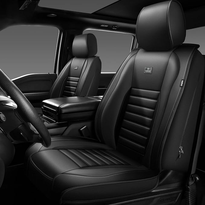 CAR PASS Nappa Leather Car Seat Covers Front Seats, Luxury Seat Protector - Image 8