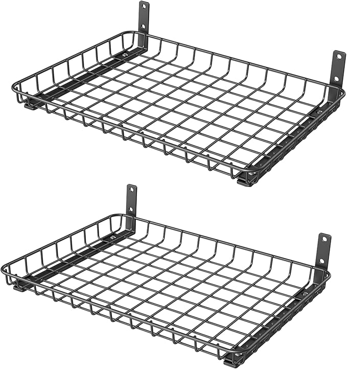 WALMANN Garage 12x18 inch Wall Shelf, Wall-Mounted Storage Shelves by WALMANN