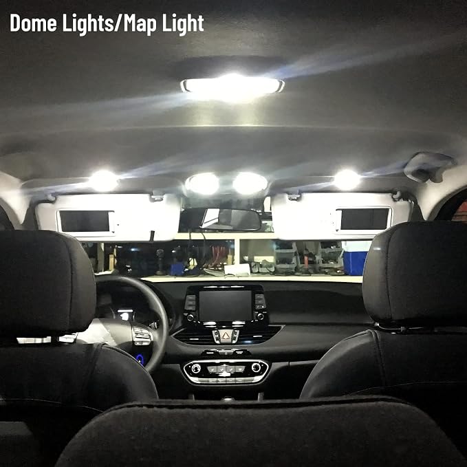 8 Piece CooL White LED Interior Lights Kit - Image 3