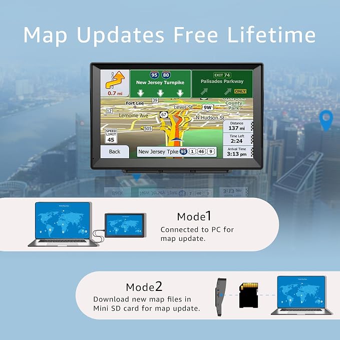 7-Inch GPS Navigator for Car Truck RV, 2025 Offline Maps - Image 8