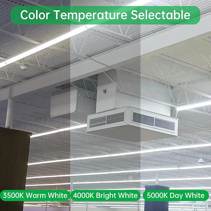 8FT LED Linear Strip Light Fixture, 8 Foot LED Shop Lights 64/75/90W - Image 4