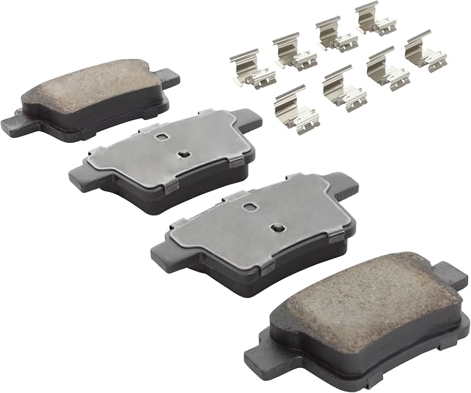 Premium Semi-Metallic Rear Brake Pads Compatible - Image 2