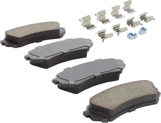 Premium Semi-Metallic Rear Brake Pads Compatible - Image 2