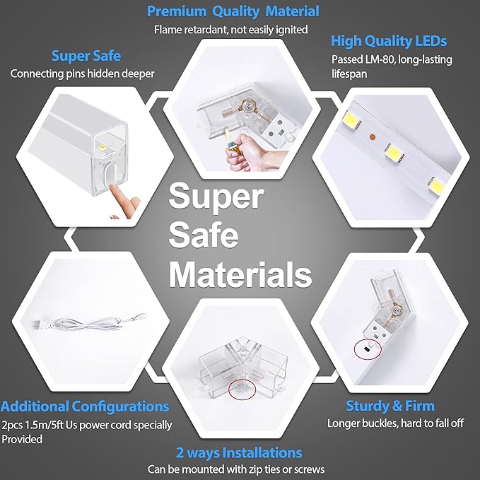 MODERN Hexagon Garage Light: Higher Brightness 720W 86400 Lumens Hexagon Led - Image 3