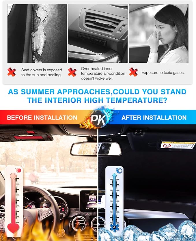 KUST Windshield Sun Shade for Toyota Prius 2023 2024 2025 2026 Window Sunshade - Image 3