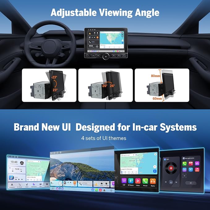 Eonon 8-Core 8GB+128GB Double Din Car Stereo, 10.1 Inch Wireless - Image 5