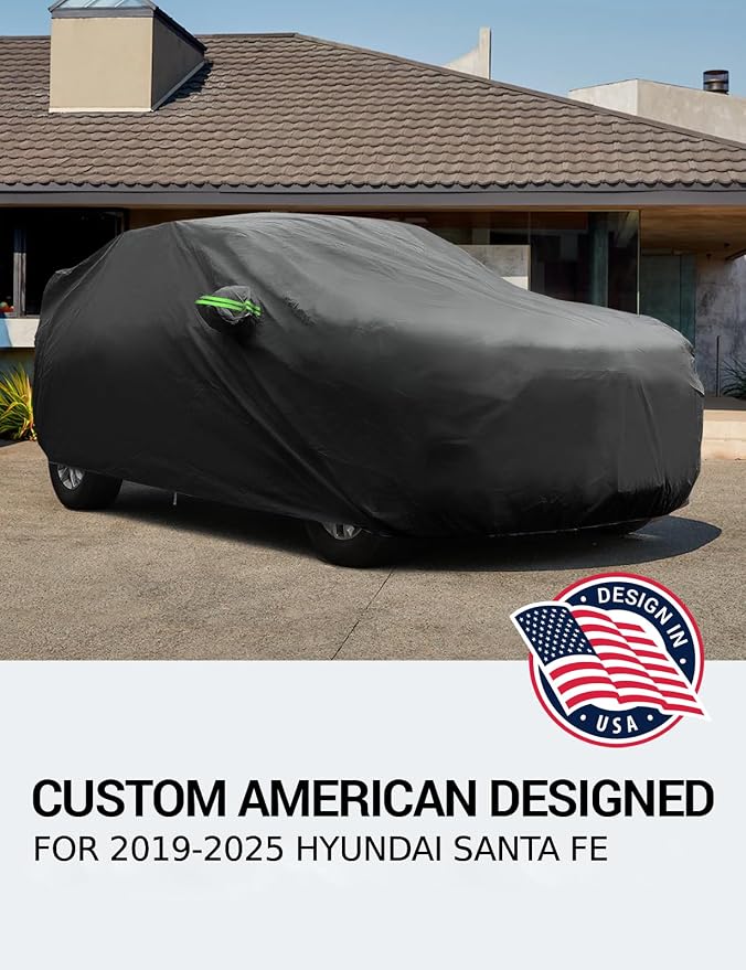 Proadsy 2025 Upgrade Car Cover for Hyundai Santa Fe 2019-2024 2025, Waterproof - Image 2