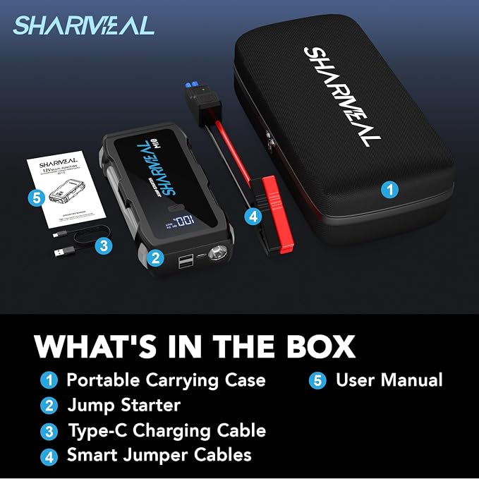 Jump Starter 4000A, 12V Car Battery Jump Starter - Image 9