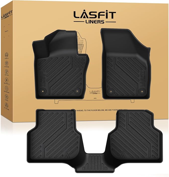LASFIT Floor Mats Custom Fit for Volkswagen Jetta 2011-2018, All-Weather by LASFIT