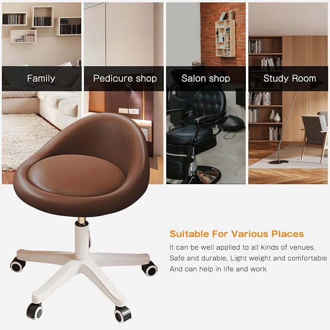 Rolling Stool Set of 2 Rolling Hydraulic Salon Stool - Image 5