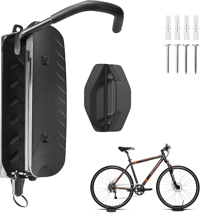 Swivel Bike Wall Mount, Bike Rack Garage, 150° Rotating & Space Saving Vertical by Unknown