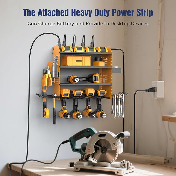 Heavy Duty Power Tool Organizer Wall Mount - Image 4