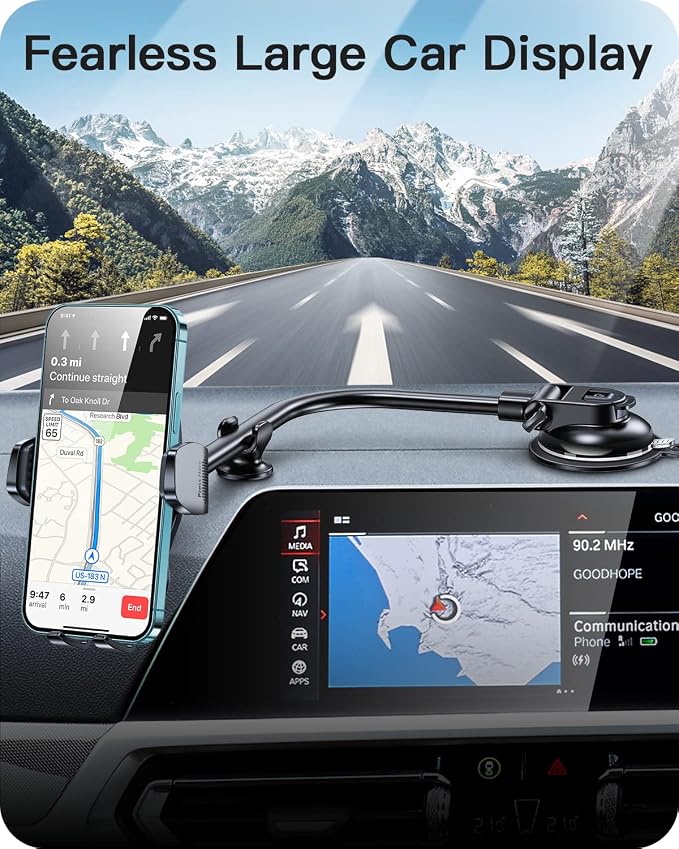 APPS2Car Car Phone Holder Mount Gooseneck Dashboard Windshield Suction Cup - Image 6