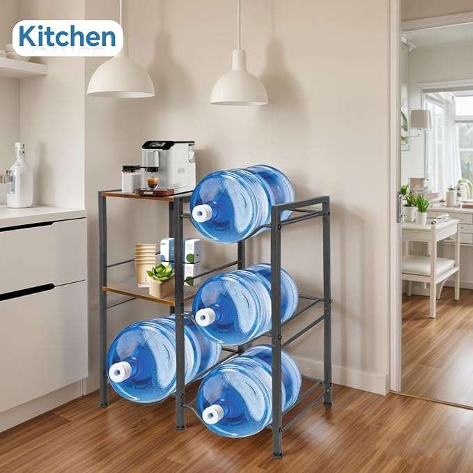 3-Tier 5 Gallon Water Bottle Holder, Heavy Duty Water Jug Rack - Image 7