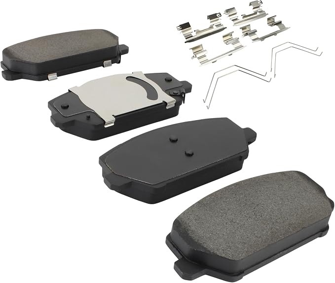 Premium Semi-Metallic Front Brake Pads Compatible - Image 2