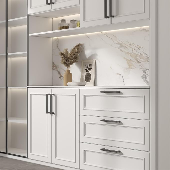 goldenwarm 60 Pack 4 INCH Black Square Bar Cabinet Pull - Image 7
