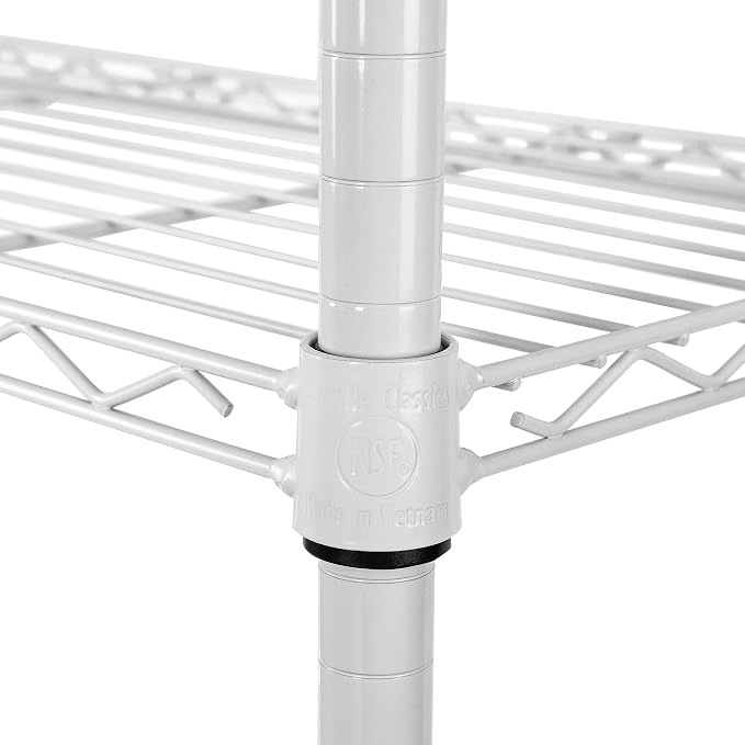 Seville Classics UltraDurable Heavy Duty NSF Solid Steel Wire Rack Storage Unit - Image 6