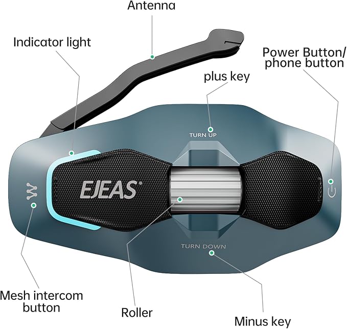 SolaMr X10 Motorcycle Helmet Bluetooth Headset Speakers Headphone, Ski Helmet - Image 9