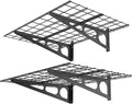 FLEXIMOUNTS 2 Pack 2x4ft Garage Shelving, Wall Shelf Garage Storage Rack by FLEXIMOUNTS
